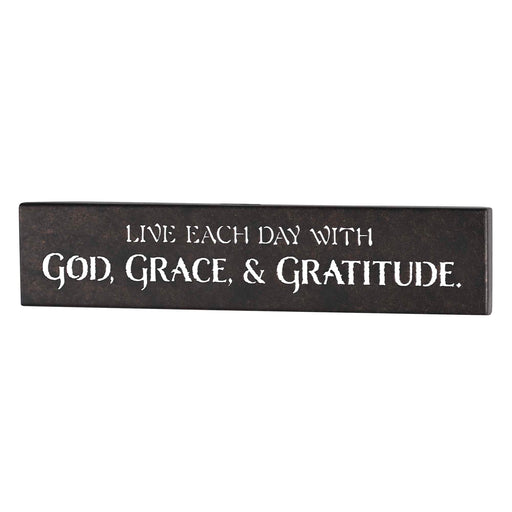 God Grace and Gratitude Metal Wall Hanging