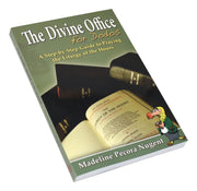 Book titled 'The Divine Office for Dodos' with a cartoon character on a white background
