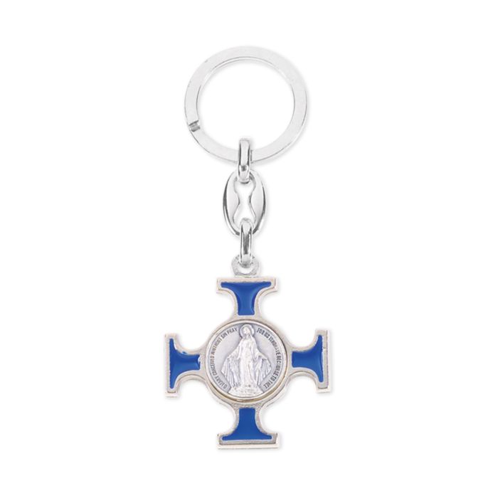 Keychain - Miraculous Medal Cross