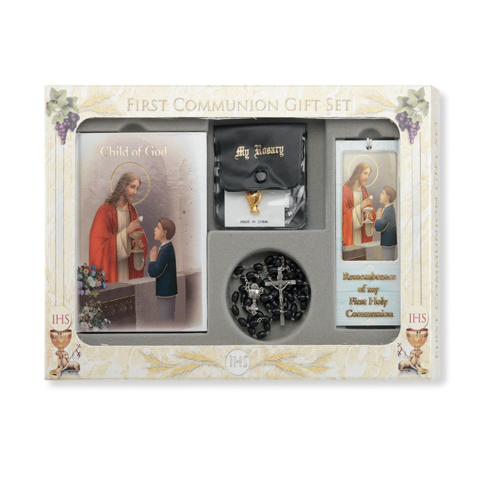 Communion Gift Set for Boys 6pc Deluxe Child of God Memories Edition - P65