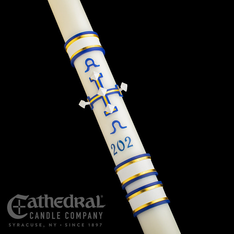 Eternal Glory 51% beeswax Paschal candle by Cathedral