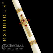 Evangelium 51% beeswax Paschal candle by Cathedral