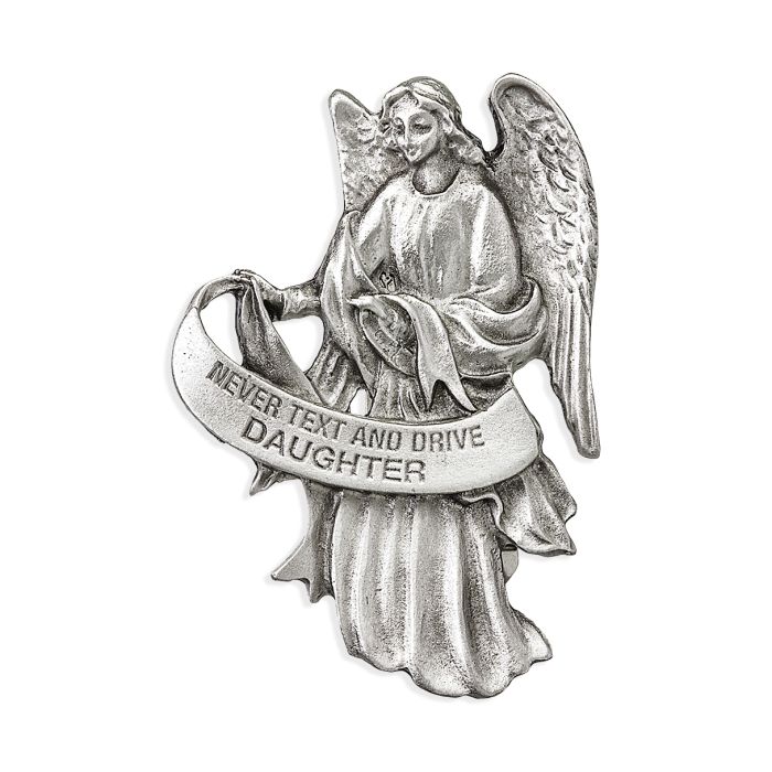 Guardian Angel Visor Clip "Never Text and Drive, Daughter"