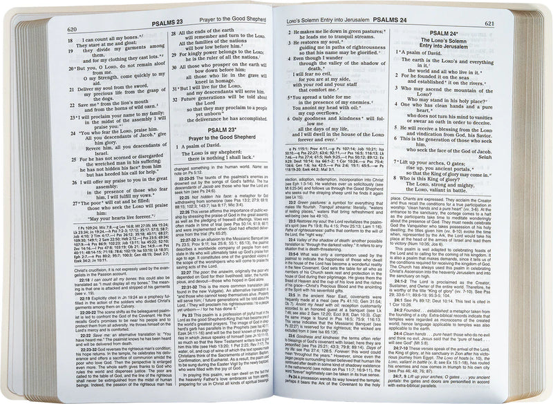 Open book displaying text on a white background