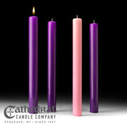 Cathedral 51% Beeswax Church Advent Candle Sets - 1-1/2", 16"
