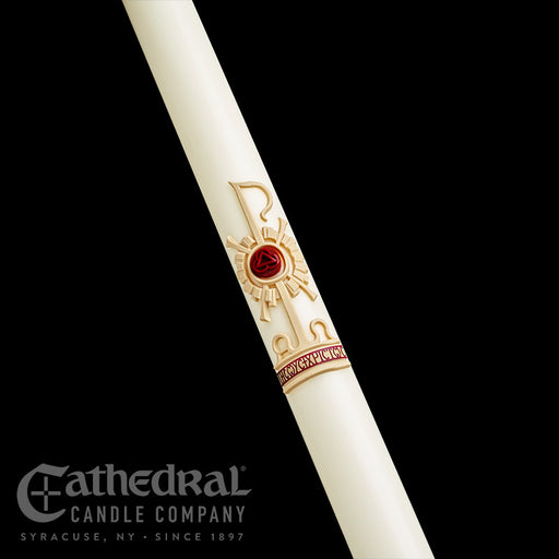 Holy Trinity 51% beeswax Paschal candle by Cathedral