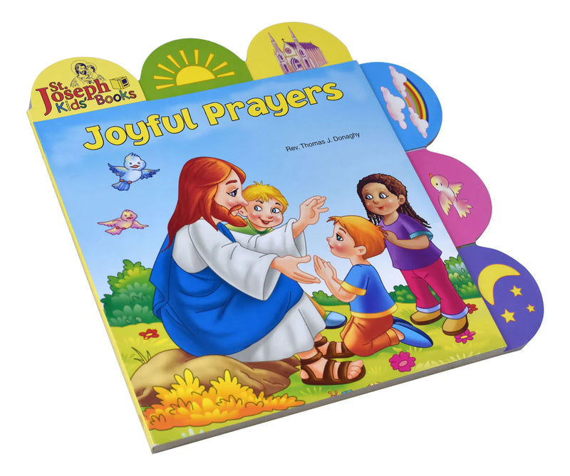 Children's book titled 'Joyful Prayers' by St. Joseph Kids' Books with colorful cover illustration.