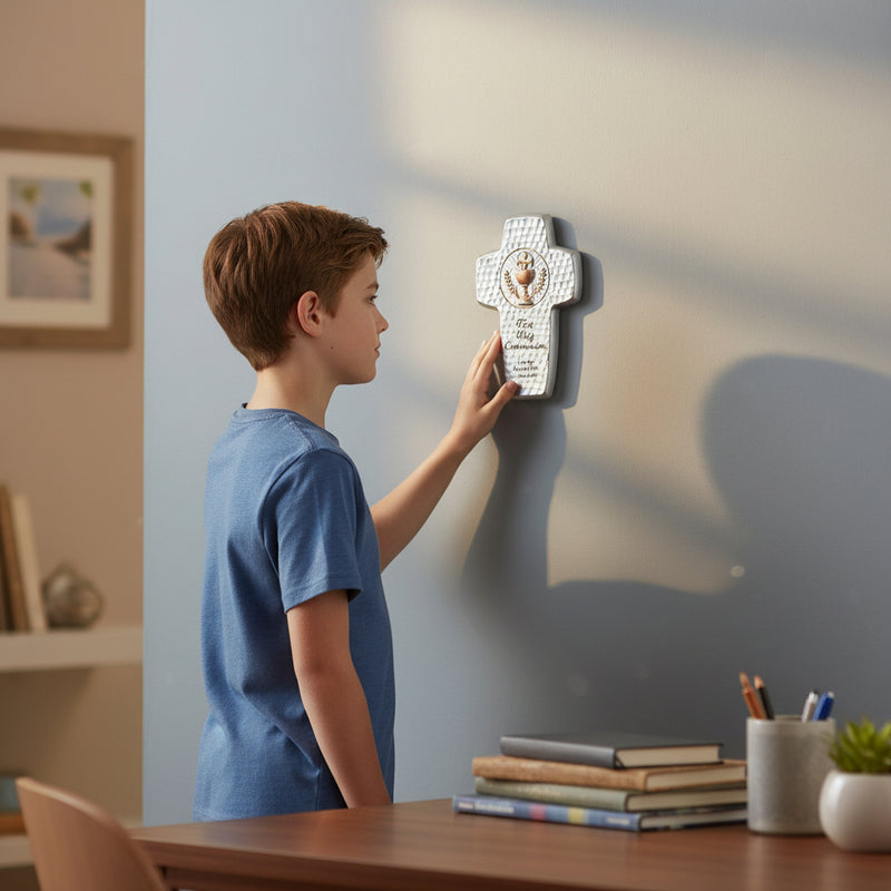 Bread of Life First Communion Wall Cross