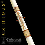 Luke 24 51% beeswax Paschal candle by Cathedral