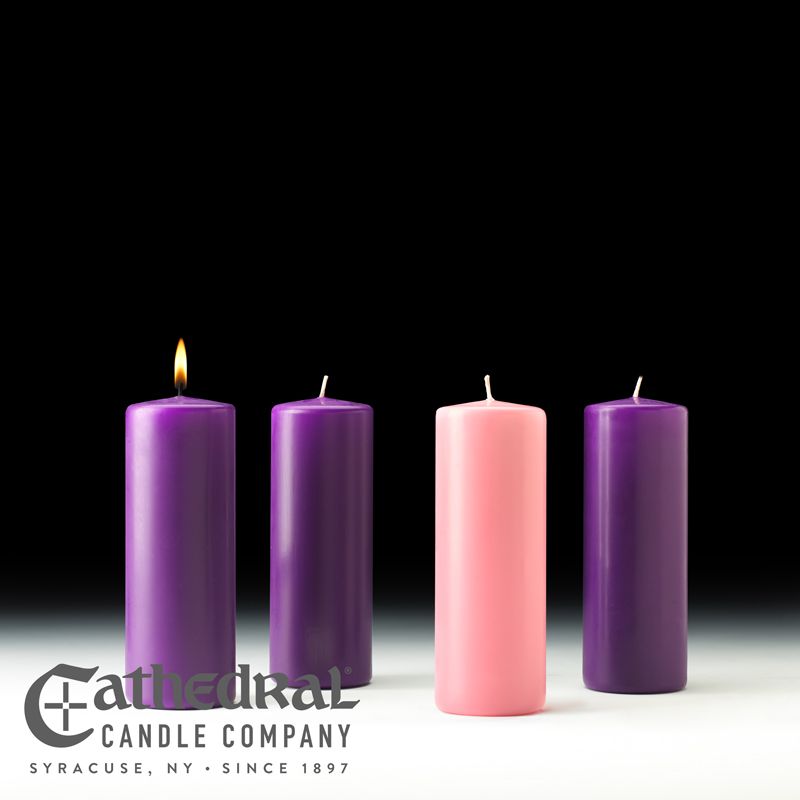 Advent Pillar Candles 3" x 8"