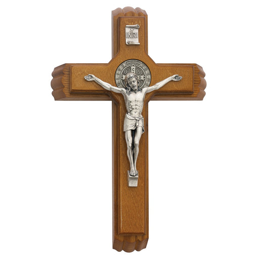 Walnut-Stained St. Benedict Sick Call Set