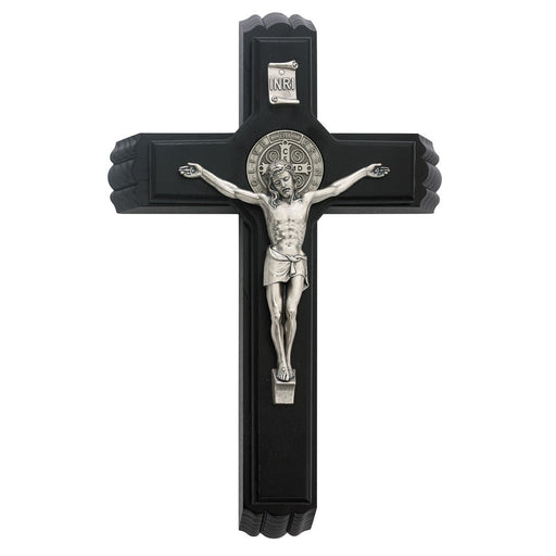 St. Benedict Sick Call Crucifix Set – 13 Inch: Black
