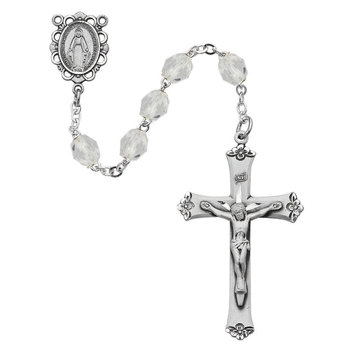 April Aurora Glass Birth-Month Rosary