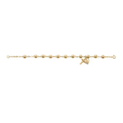 Gold over sterling silver Miraculous bracelet, 6 mm
