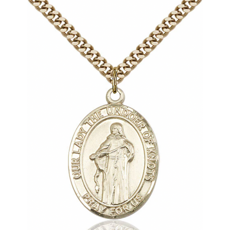 Our Lady the Undoer of Knots Necklace 24"