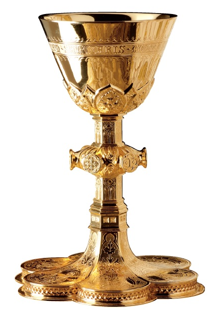 Molina 2990 Gothic chalice with 24K gold-plated finish