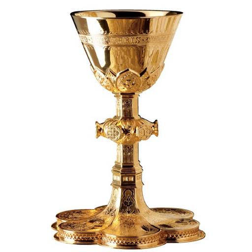 Molina 2990 Gothic chalice with 24K gold-plated finish