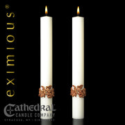 Mount Olivet matching complementing altar candle, sold as a pair by Cathedral