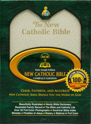 Cover of The New Catholic Bible with beige and gold design