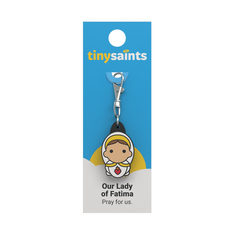 Tiny Saints - St. Our Lady of Fatima Zipper Pull