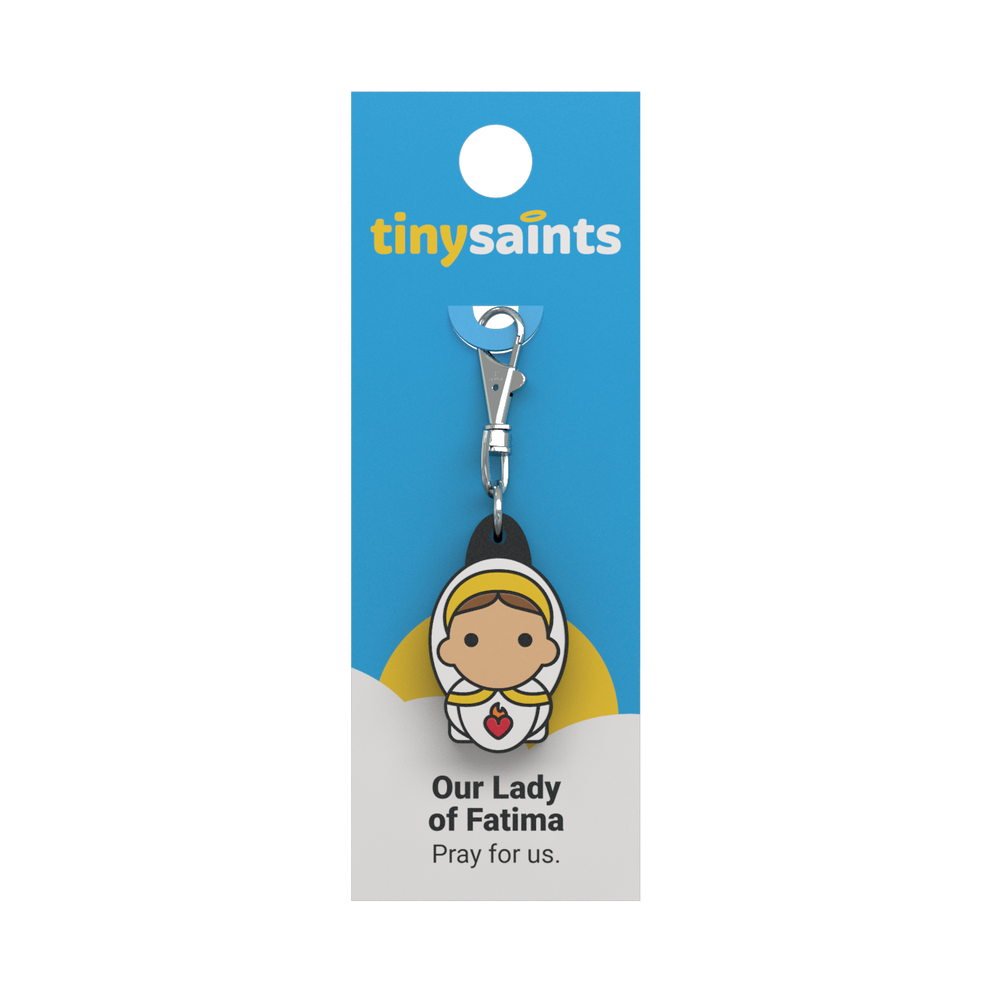 Tiny Saints - St. Our Lady of Fatima Zipper Pull