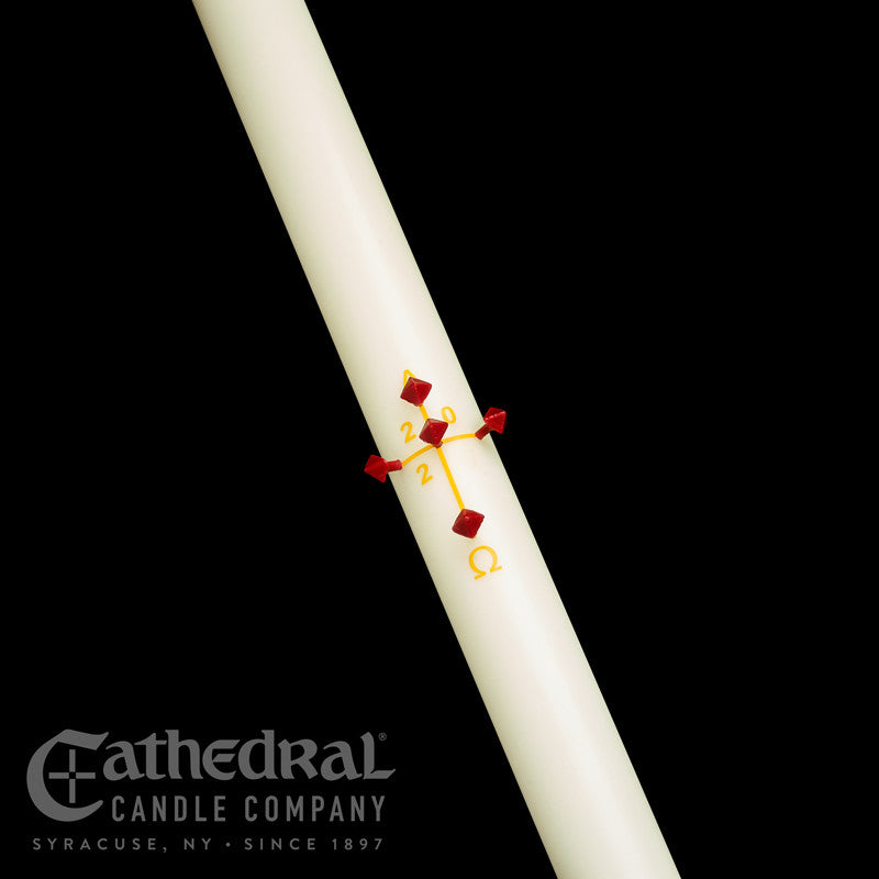 Plain/Blank 51% beeswax Paschal candle by Cathedral
