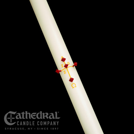 Plain/Blank 51% beeswax Paschal candle by Cathedral