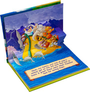 Pop-up book with Noah's Ark illustration and text
