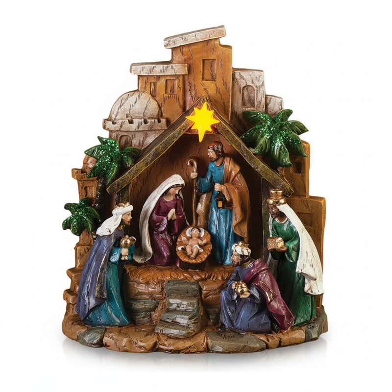 Nativity Scene Figure LED 8"H