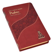 Red book titled 'Psalms' with floral design and 'NCV' logo on a white background