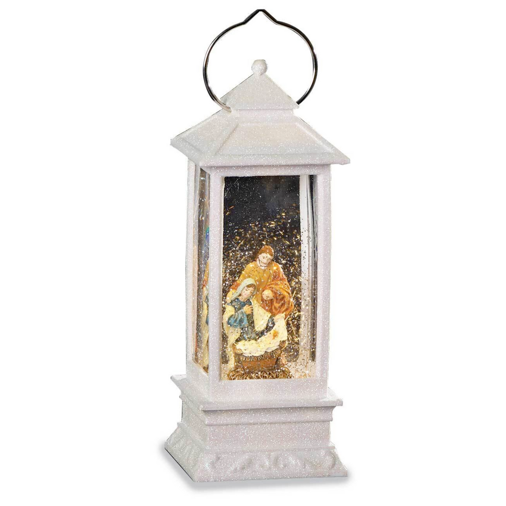 Holy Family Lantern LED Swirl Dome 11"H