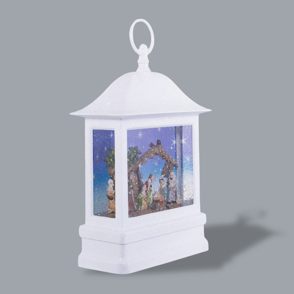 Nativity Lantern LED 10.5"H