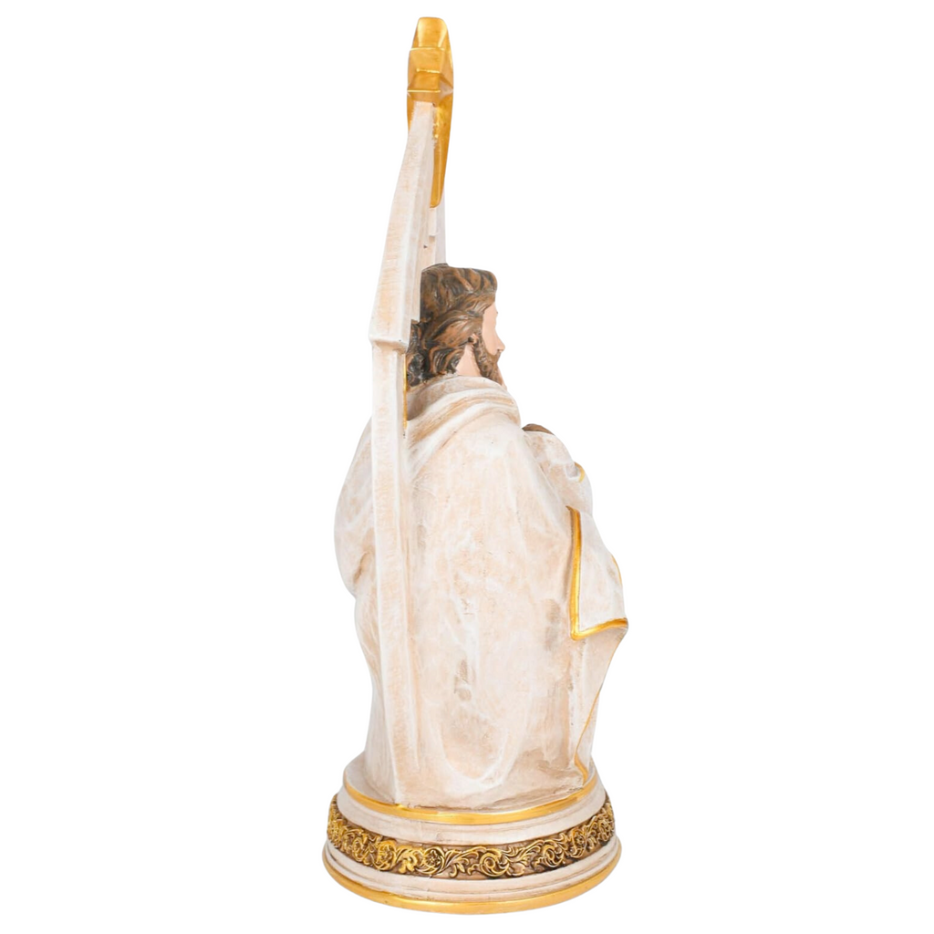 Holy Family Bust Under Star Arch 11.25"H