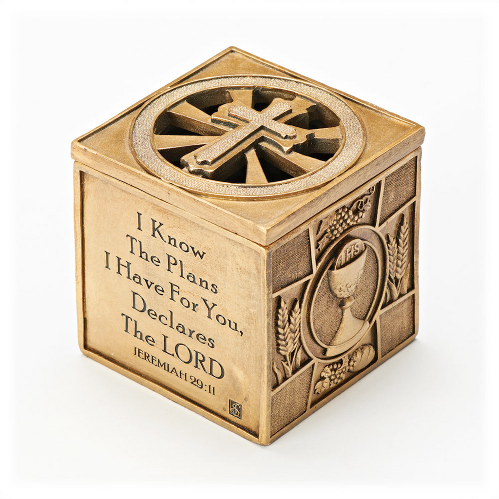 Multi Sacrament Keepsake Box 3.75"H