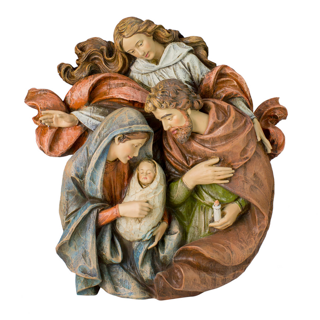 Holy Family Wall Piece 14"H