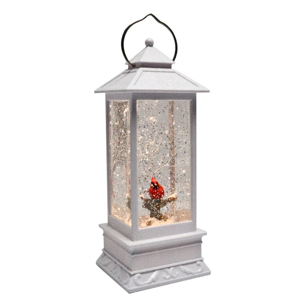 Lantern with Cardinal LED 10.75"H