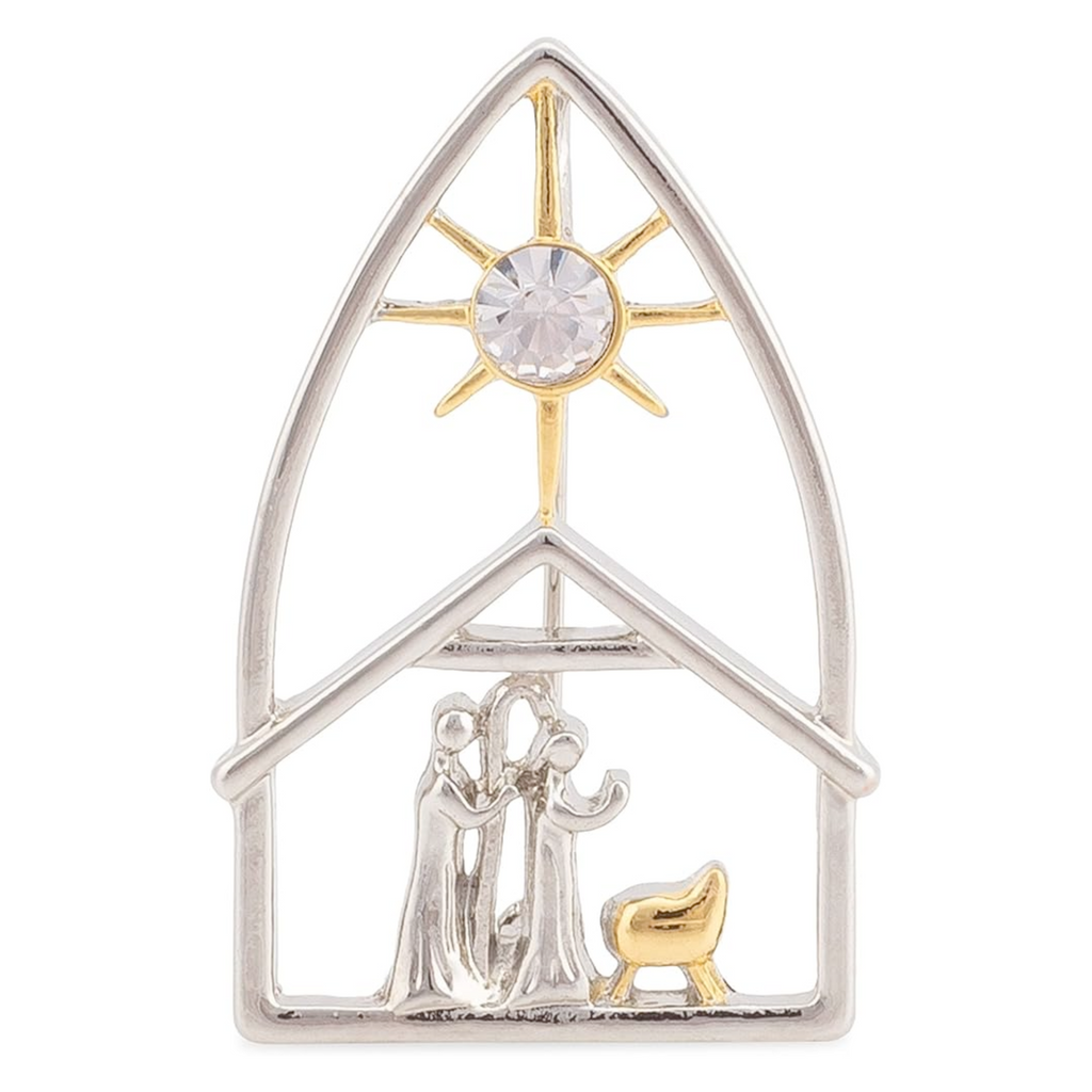 Nativity Pin 1.5"H