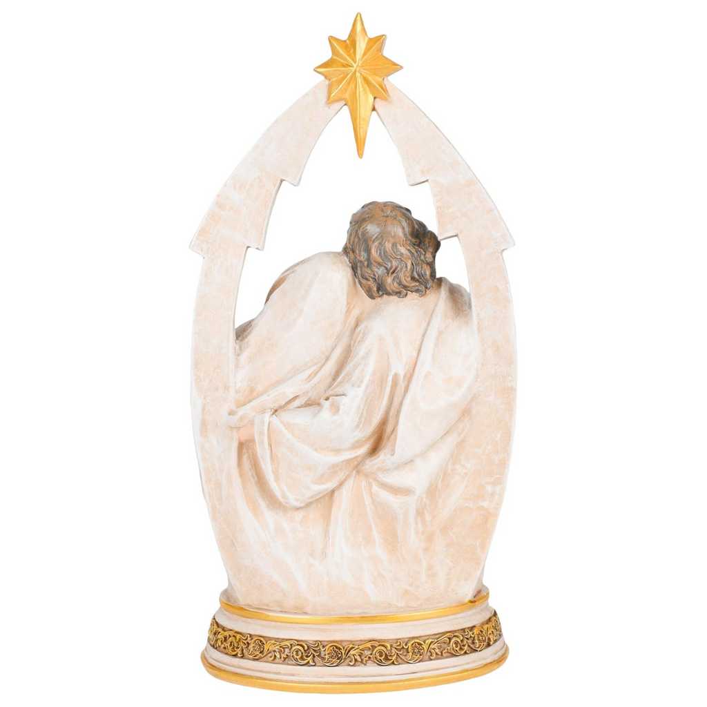 Holy Family Bust Under Star Arch 11.25"H