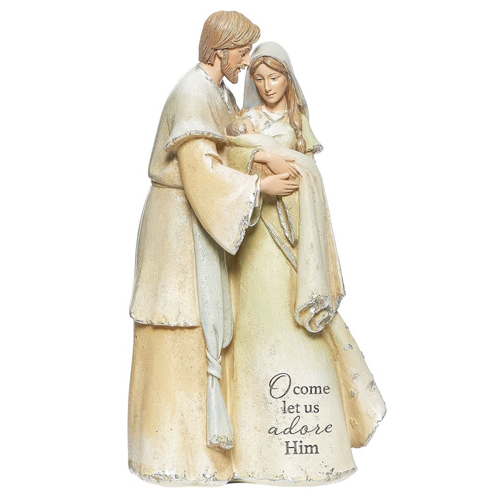 Holy Family O Come Let Us Adore Figurine 9"H