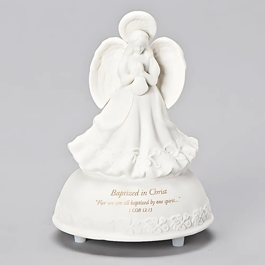 Baptism Angel Musical Figure 5"H