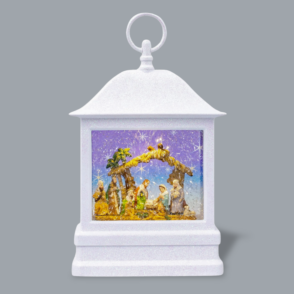 Nativity Lantern LED 10.5"H