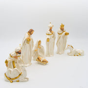 Elegant White & Gold Porcelain Nativity - image 2
