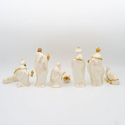 Elegant White & Gold Porcelain Nativity - image 3