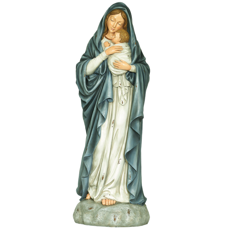 Madonna & Child Antiqued Statue - 32.5 inches - image 1