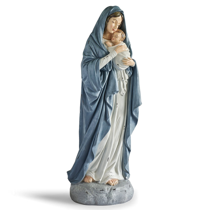 Madonna & Child Antiqued Statue - 32.5 inches - image 2