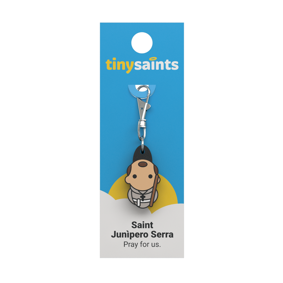 Tiny Saints - St. Junipero Serra Zipper Pull