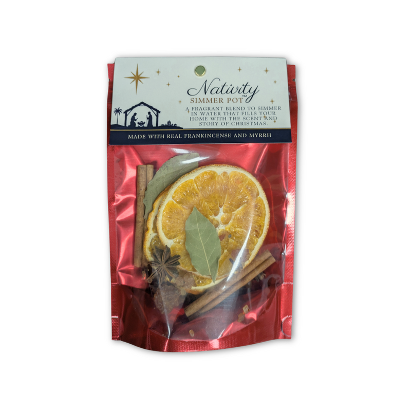 Nativity Simmer Pot Kit with Frankincense & Myrrh