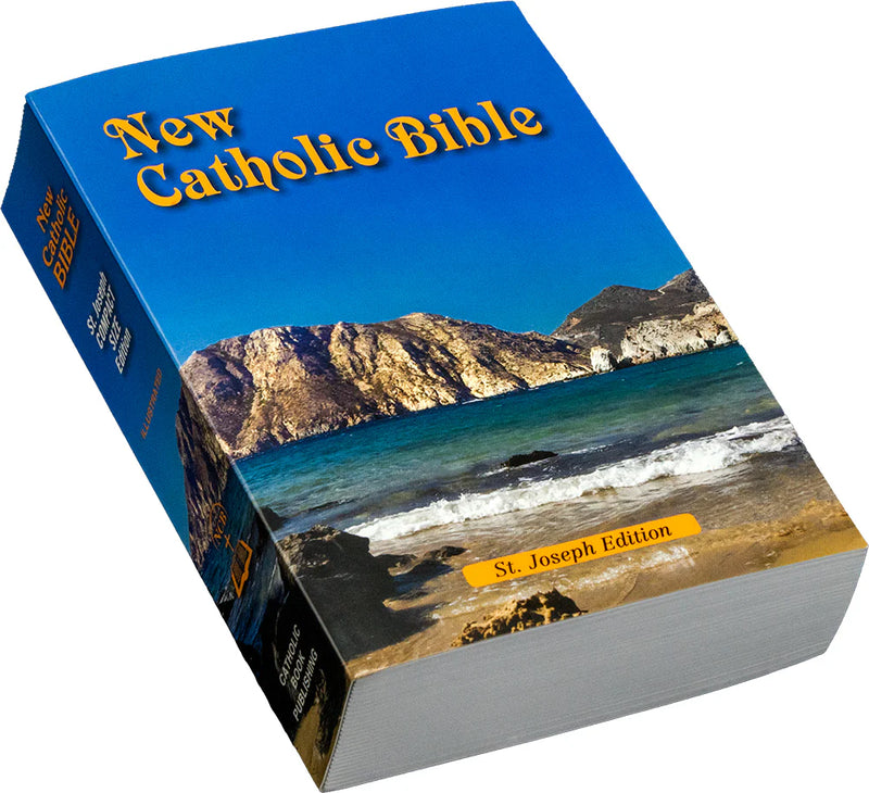 New Catholic Bible St. Joseph Edition with a scenic cover