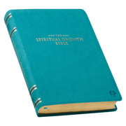 Teal book titled 'The Spiritual Growth Bible' on a white background