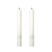 The Good Shepherd complementing altar candle, sold as a pair by Cathedral